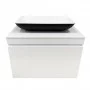 Тумба підвісна ADAMANT Astra W 70 з умивальником Lower Black Matte/White Glossy